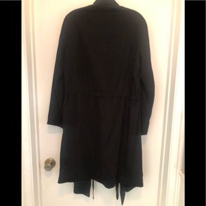 All Saints Black wrap coat